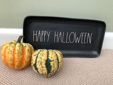 Rae Dunn Happy Halloween Platter used for display only good condition 
