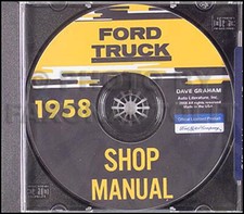 1958 Ford Truck Shop Manual CD