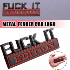 FUCK-IT EDITION Emblem Car