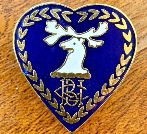 Enamel bowling club badge - enamel,