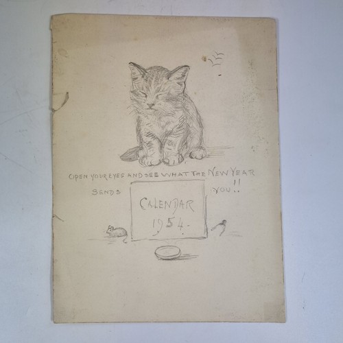 Antique 19thc pencil sketch - 19thc,