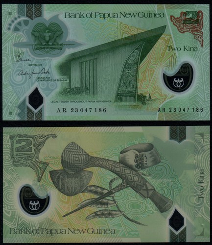 Papua new guinea kina - papua, 2
