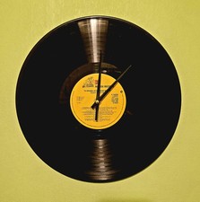 Upcycled vinyl record clock - upcycled,