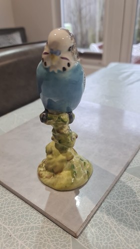 Beswick blue breasted budgie - breasted,