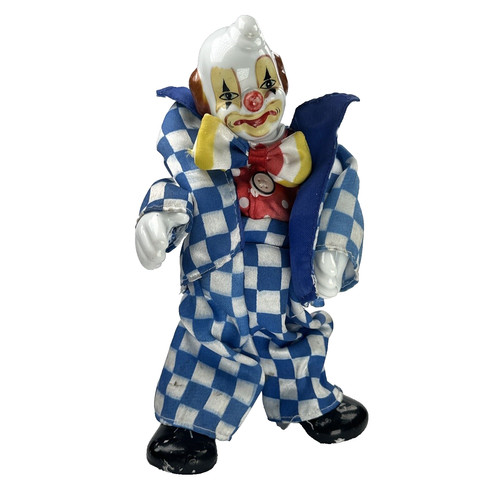 Clown figurine porcelain - clown,