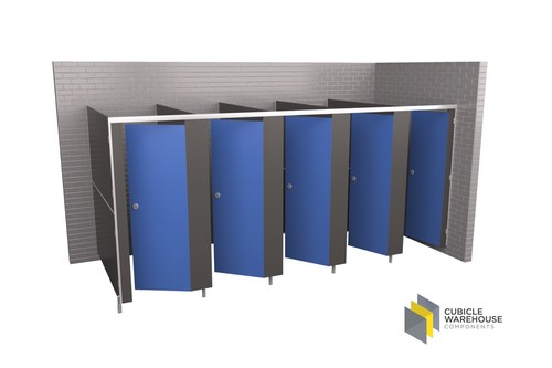 Corner toilet cubicle - 5,