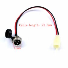 Battery Charger Plug Port 3 Prong For E-Bike Electric Scooter Moped