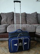 Thomas Taylor Bowls Compact Trolley Bag Pull Along Wheels Carry Case 4 Blue