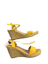 Yellow Espadrille wedge