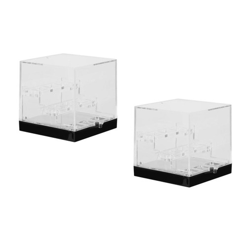 2pcs black acrylic display - acrylic,