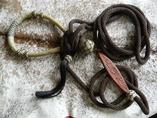 Natural rawhide bosal - rawhide,