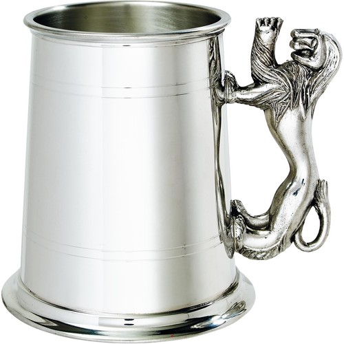 Pewter tankard pint plain - pewter,