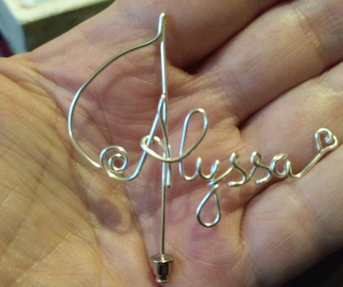 Name badge personalized pin - badge,