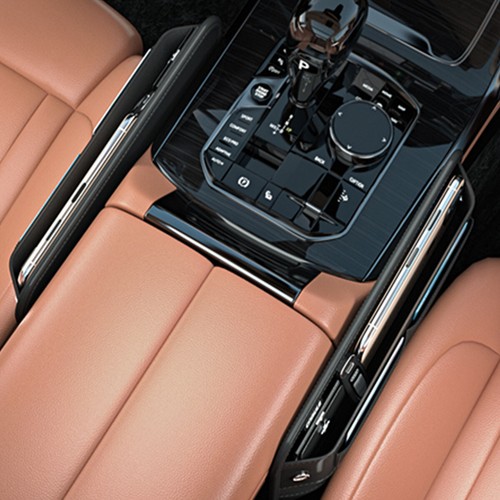 Car front seat - front, console