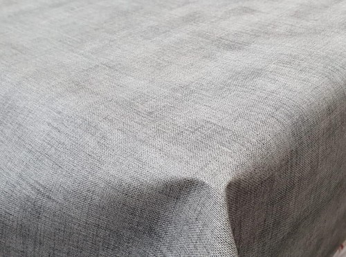 Plain grey denim linen look - plain,