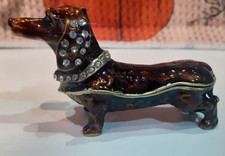 Arora Inspired Hidden Treasures Dachshund Dog Trinket Box