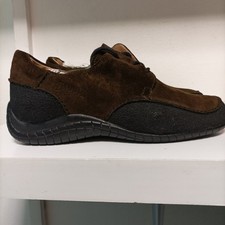 Gabor Jollys Womens Brown Suede Leather Lace Up Size 4 Loafers