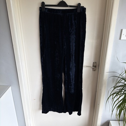 Navy blue crushed - blue, velvet