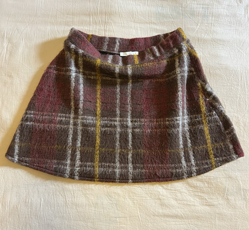 Zara women burgundy plaid - zara,
