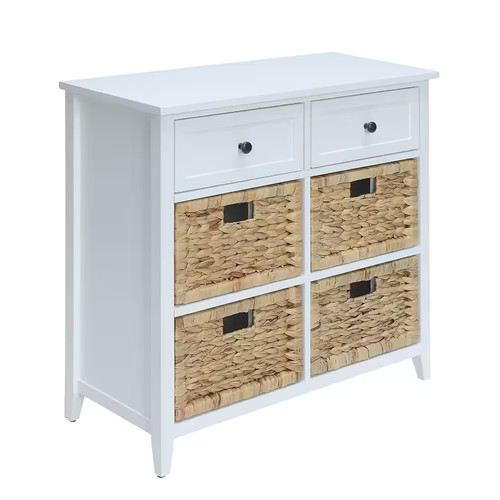 Flavius white drawers accent - white, 6