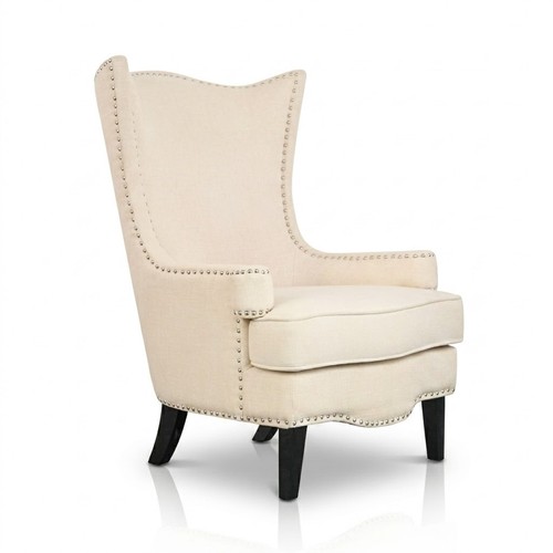 Wingback armchair cream - armchair,