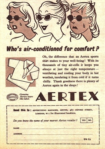 1950s advert for aertex - advert,