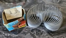 Retro Metal Spring Slinky Toy That walks Down Stairs by Merit!  Box Included