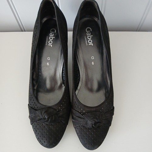 Gabor comfort black suede - black,