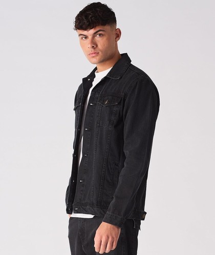 Men denim trucker - denim,