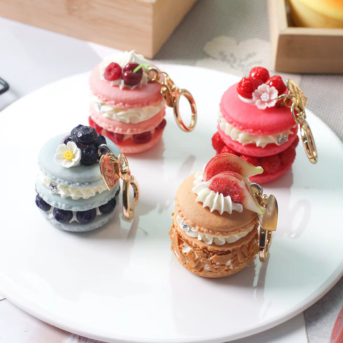 Fruit dessert keychain cute - keychain,