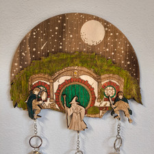 Hobbit House Wooden Key Holder