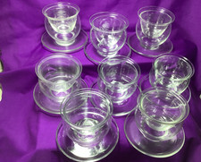 1960 Set 8 Glass Shrimp