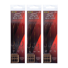 ESP PVA Bag Rig Size 6 – Barbed or Barbless, Ready Made Carp Rigs, High Strength