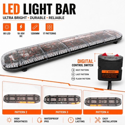80led amber beacon - light, bar