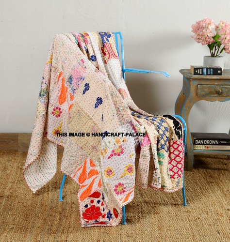 Vintage patchwork kantha quilt - kantha,