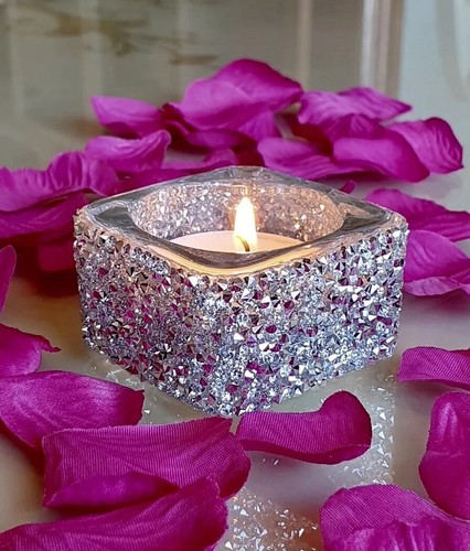 Silver bling candle tea - 2,
