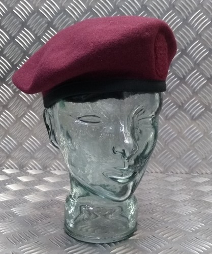 Maroon beret wool - maroon,
