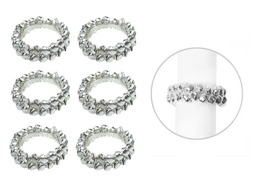 Napkin rings silver jingle - rings,