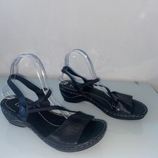 Lotus Black Leather Strappy