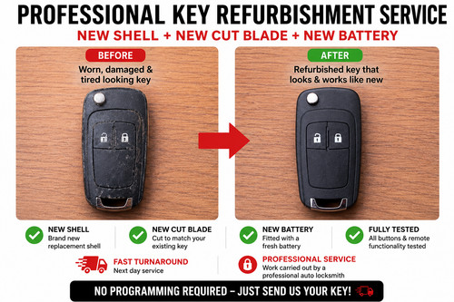 Vauxhall key repair service - key,