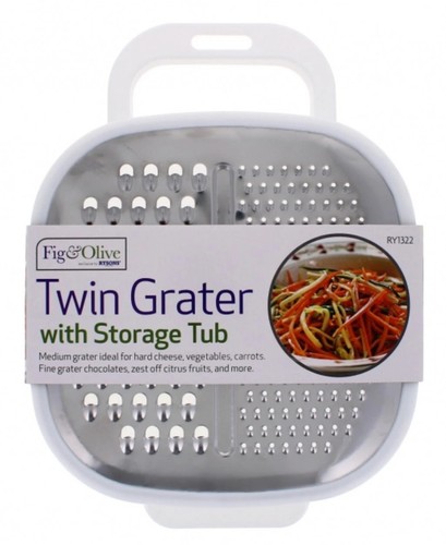 Twin grater with storage tub - twin,