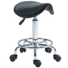 HOMCOM Saddle Chair, Rolling