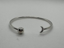 Pandora stars and moons Open Sterling Silver bangle size 19cm