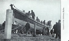 VINTAGE CARD LAUNCH OF THE HYTHE  LIFEBOAT