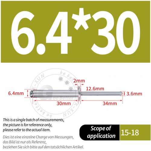 Pop rivets aluminium - rivets,