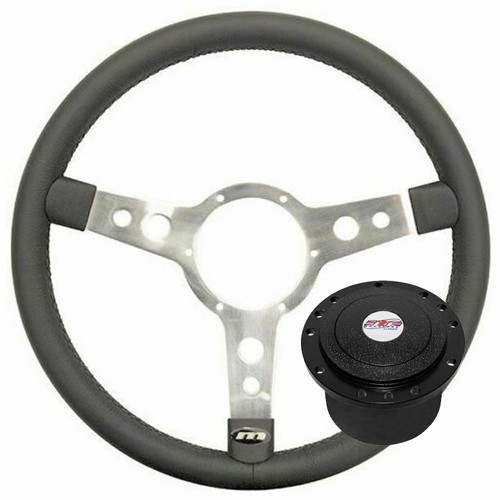 Mountney leather steering - 13",