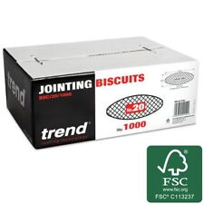 Certified Biscuit Joint 1000pcs Carpentry Joinery No.20 BSC/20/1000F Trend Tools