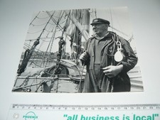 Vintage Photograph showing Thames Sailing Barge skipper