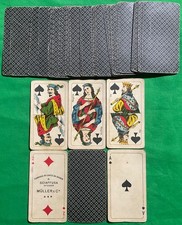 Old 1920 Antique ** SWISS MULLER - HOMBRE ** Playing Cards 40/40 - Italian words