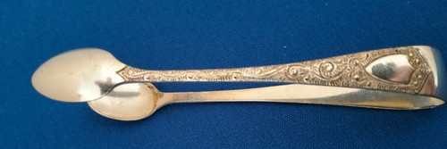 Vintage sugar tongs stamped